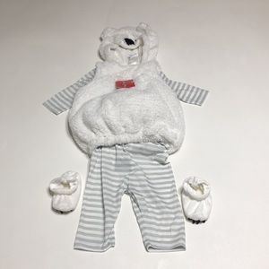 Wondershop Baby Plush Polar Bear Vest Combo Size 0 - 6months